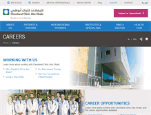 Tablet Screenshot of my.clevelandclinicabudhabi.ae